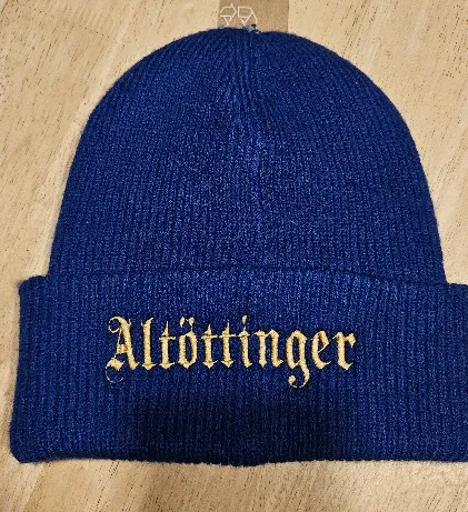 Stickerei auf Muetze